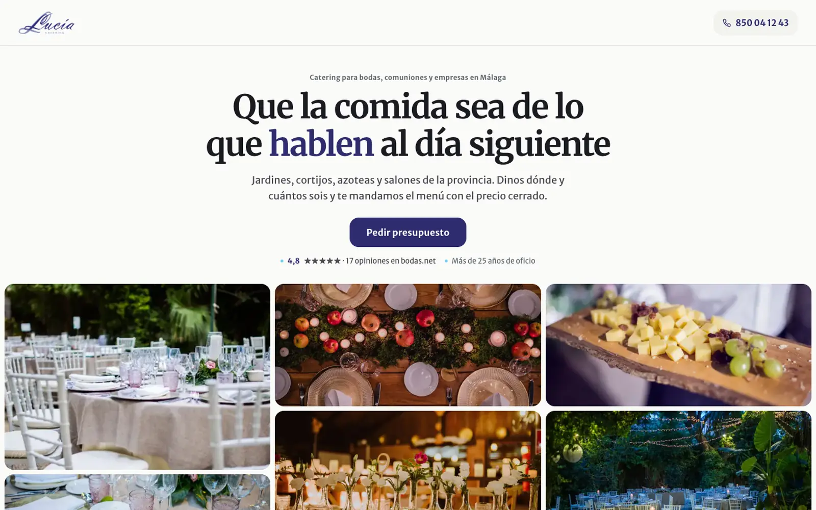 La misma web rehecha.